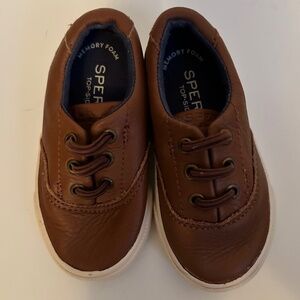 Sperry Striper II Jr. Leather Brown Shoes (toddler sz 5.5)